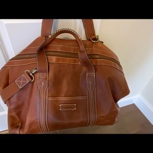 Tommy Bahama Leather Duffel Bag